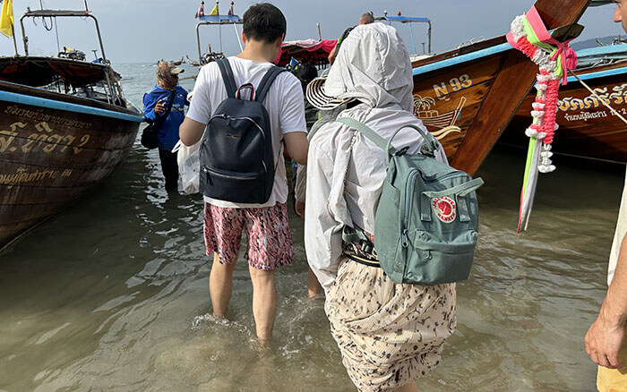 Long tail boat to Railay from Ao Nang