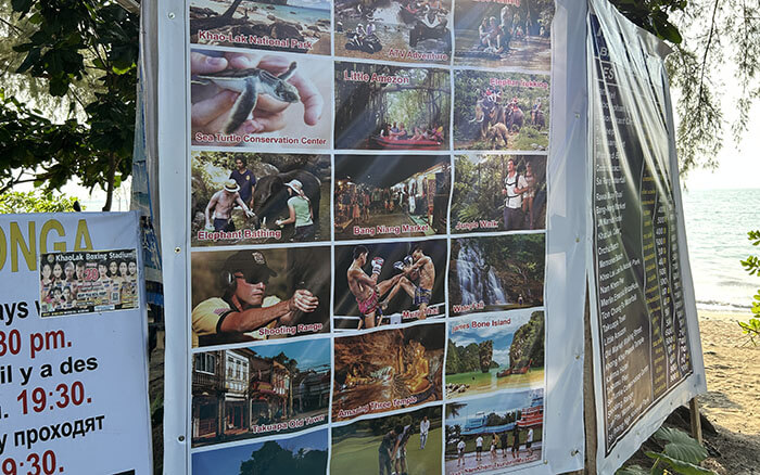 Lots tourist attractions in KHao Lak