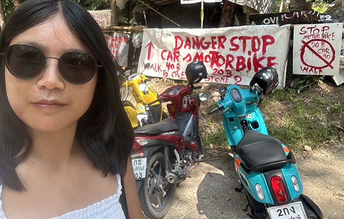 Me and my scooter on Koh Samui