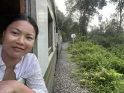 me in Kanchanaburi Train