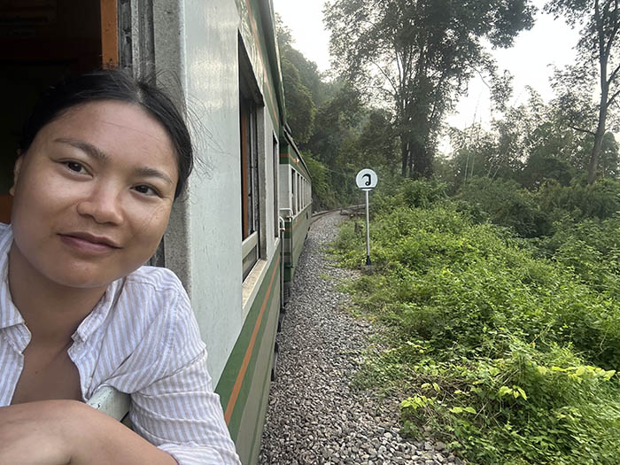 me in Kanchanaburi Train