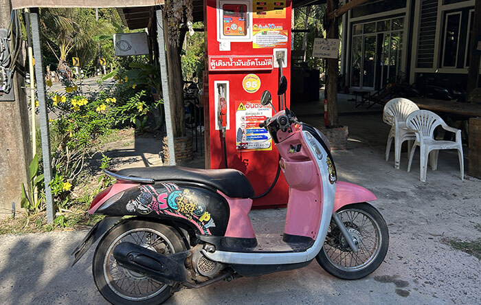 My scooter on Koh Mak