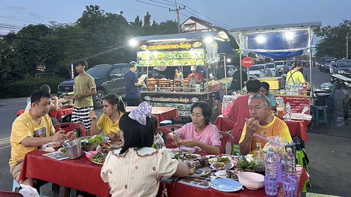 Seafood area Ayutthaya Night market