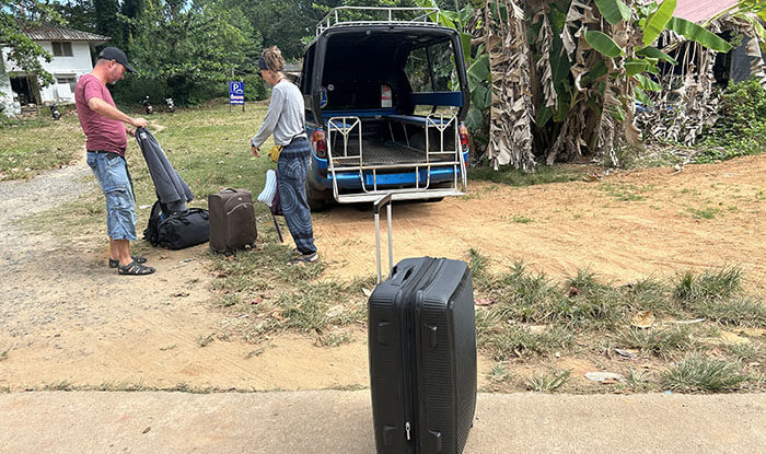 Shared songthaew on Koh Mak