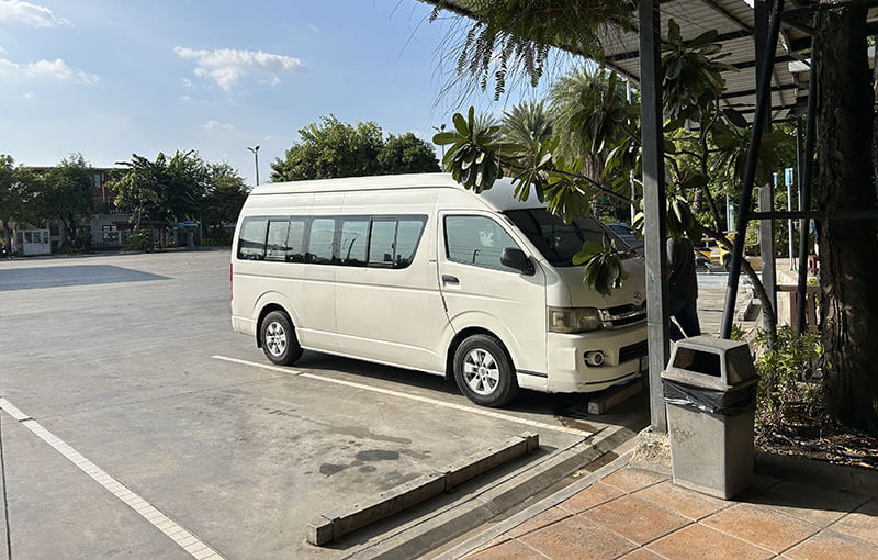 Minivan between Kanchanaburi and Ayutthaya