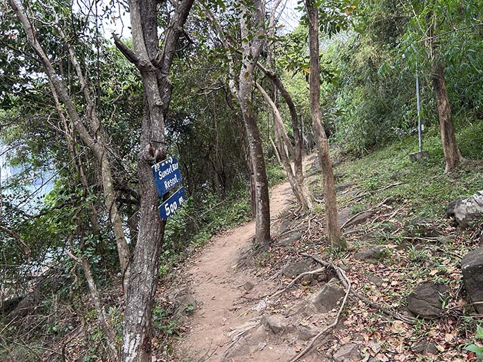 Beach path to Phi Phi Sunset Resort