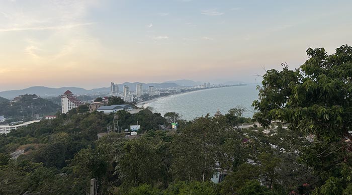 views from Wat Khao Takiap