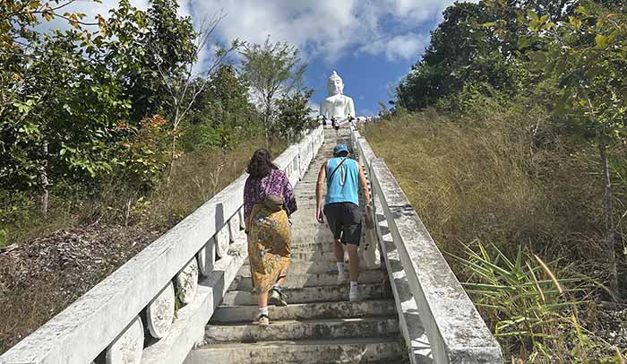 Staircase to White Buddha 