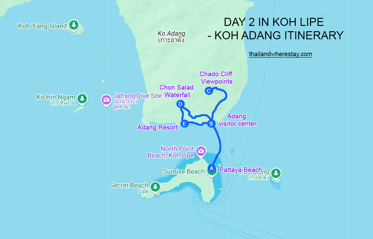 Day 2 Koh Lipe day trip to Koh Adang Itinerary