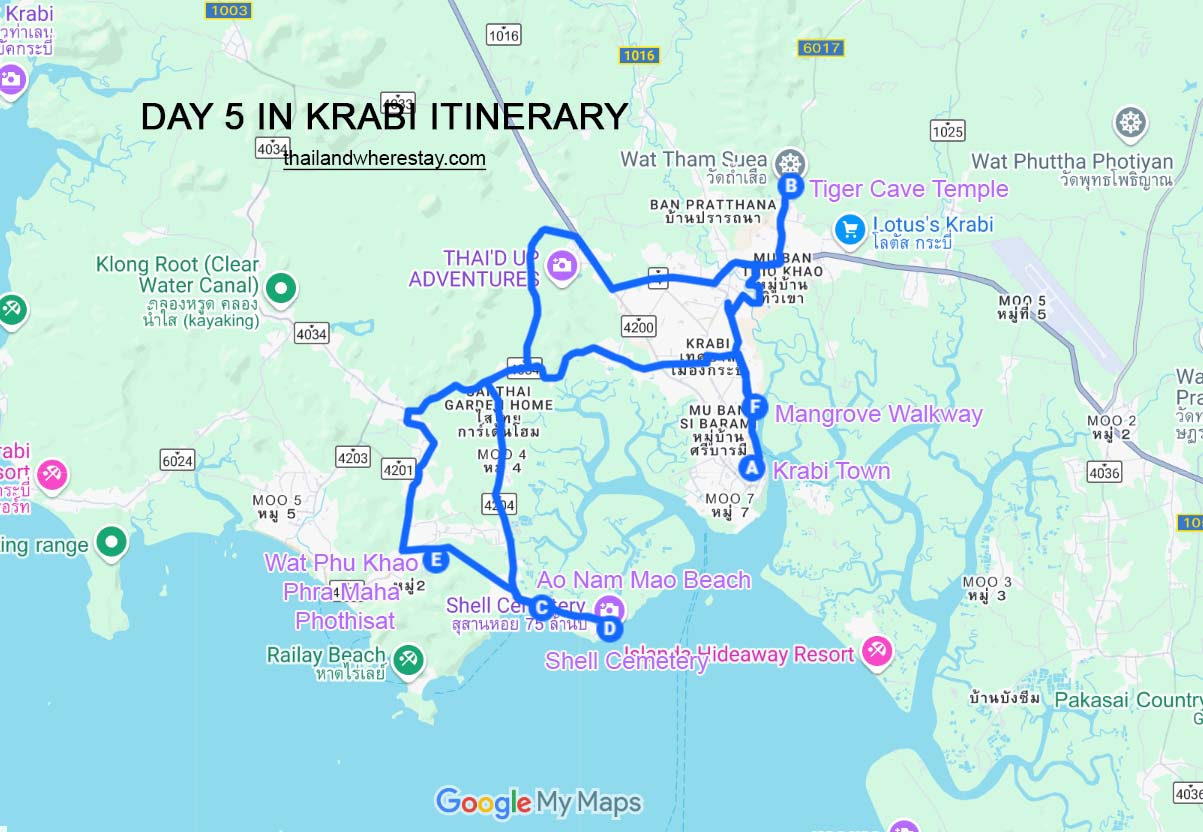 Day 5 in Krabi itinerary