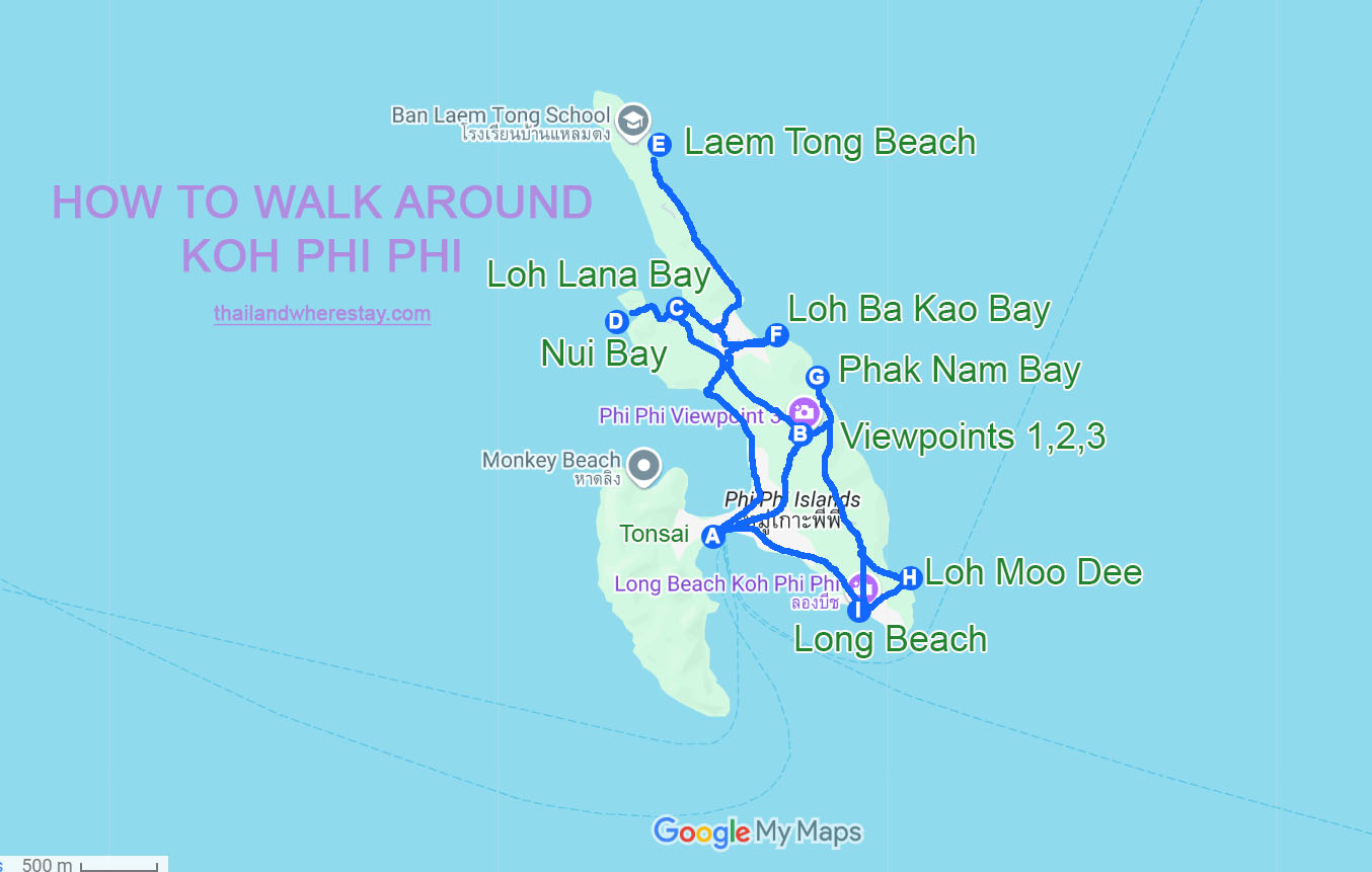 walking around Koh Phi Phi