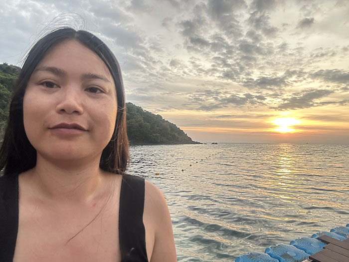 Ao Prao beach at sunset