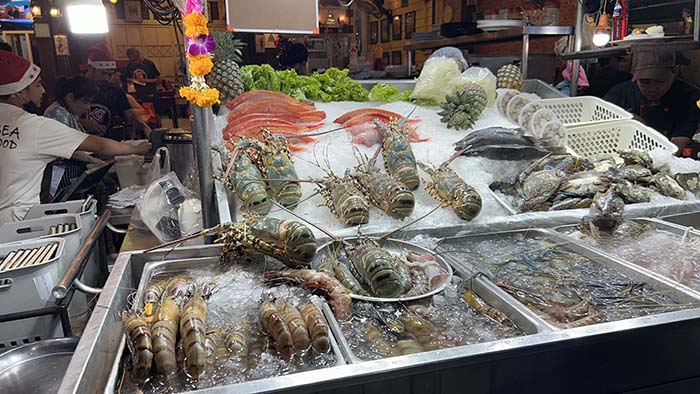 seafood at Hua Hin Night Market