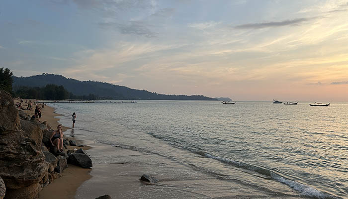 Bang Niang Beach at sun set