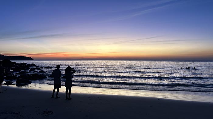 Klong Chao Beach at sunset