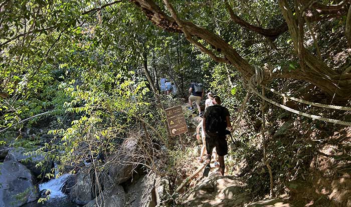 trail at Pa La-U Waterfall