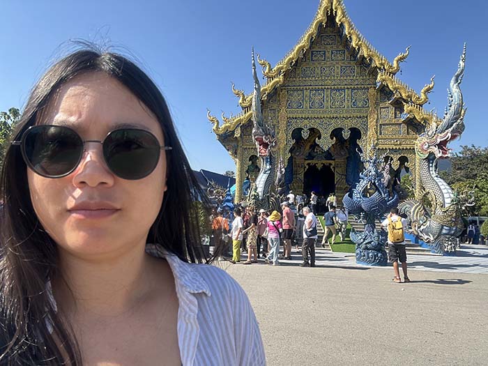 Me at the Blue Temple Chiang Rai