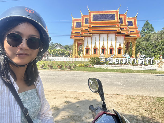Me at Khuek Khak Temple Khao Lak