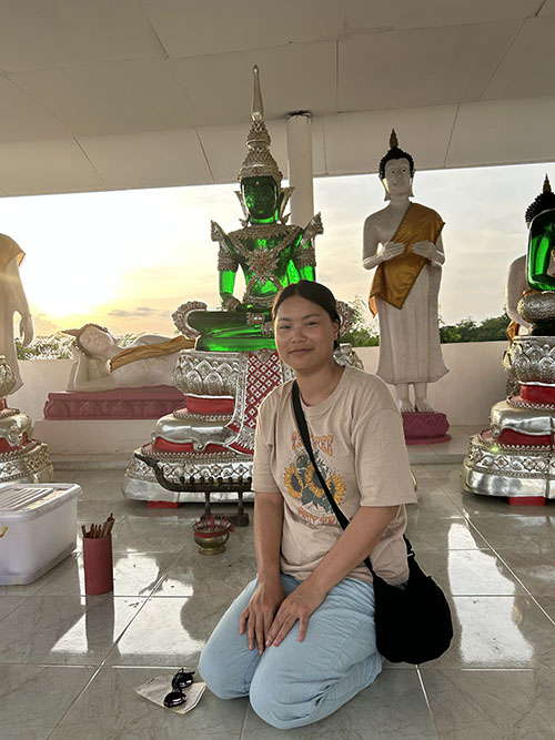 me at Wat Sa Nam Sai