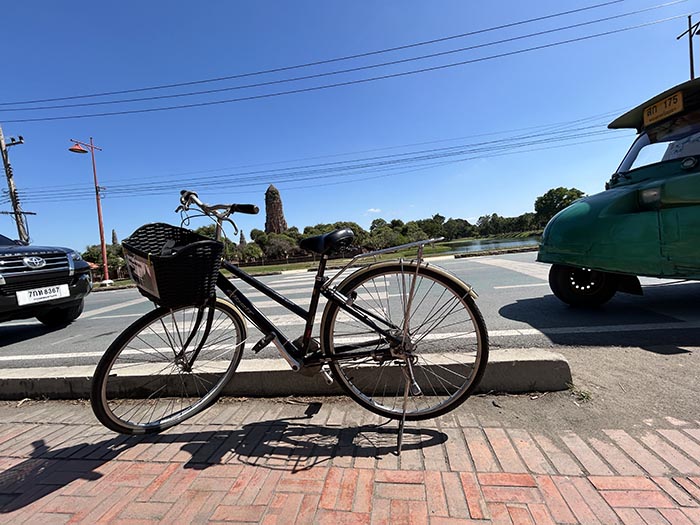 my bicycle in Ayutthaya
