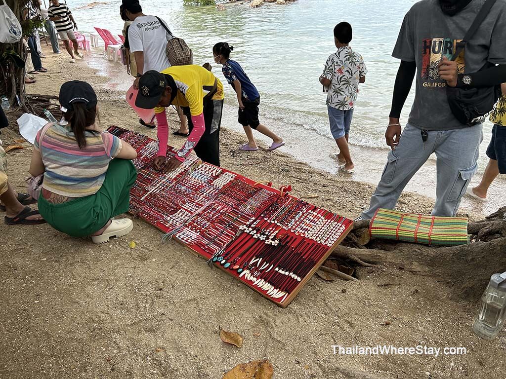Beach Vendors selling souvenirs