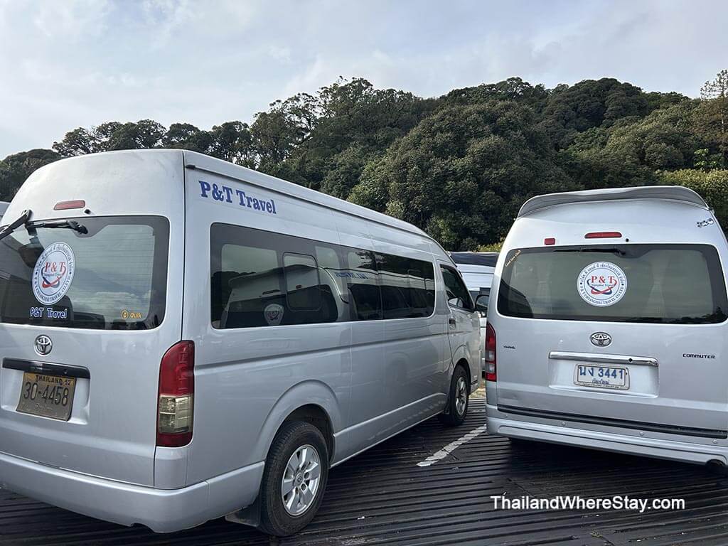 My minivan in the tour