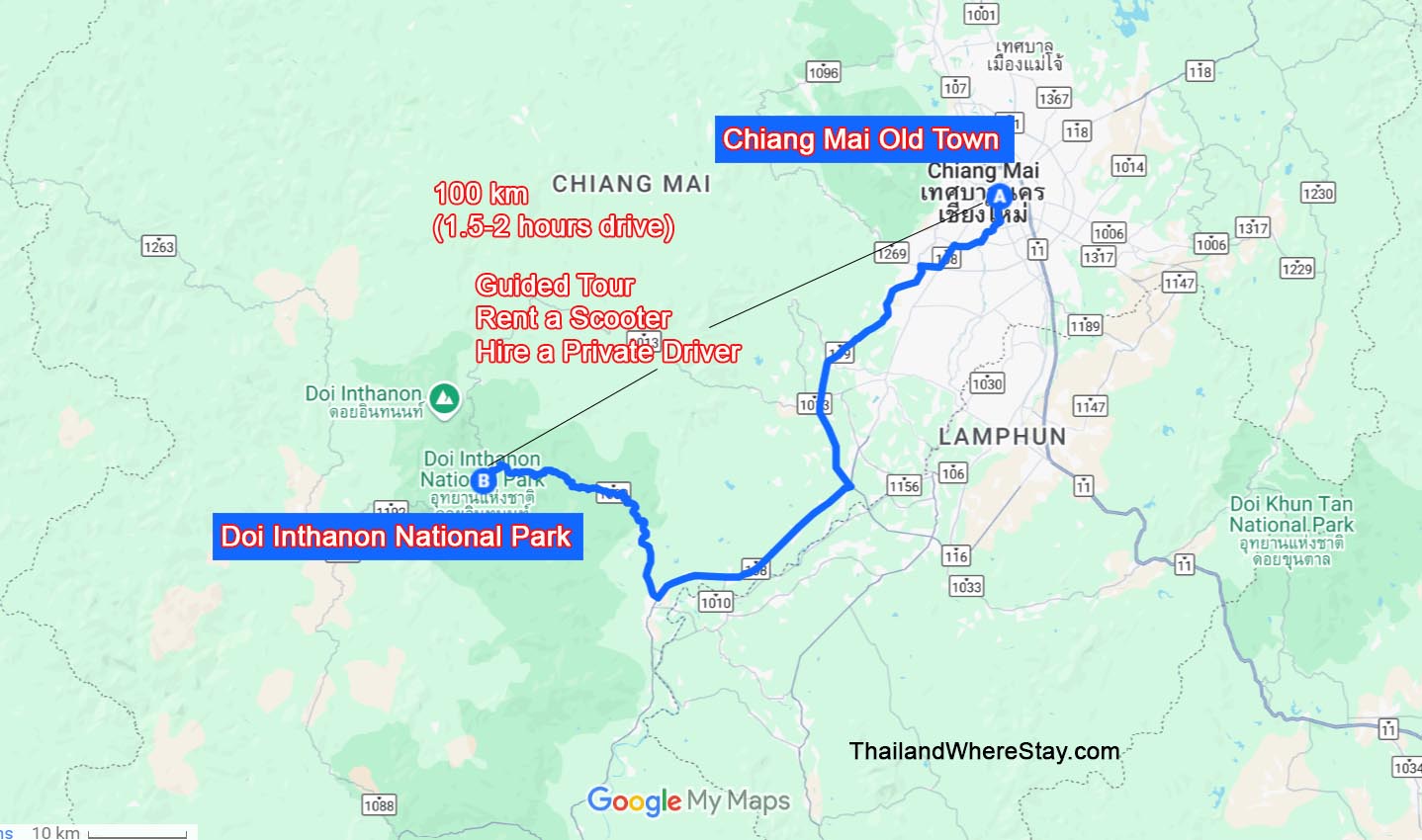 Where is Doi Inthanon National Park