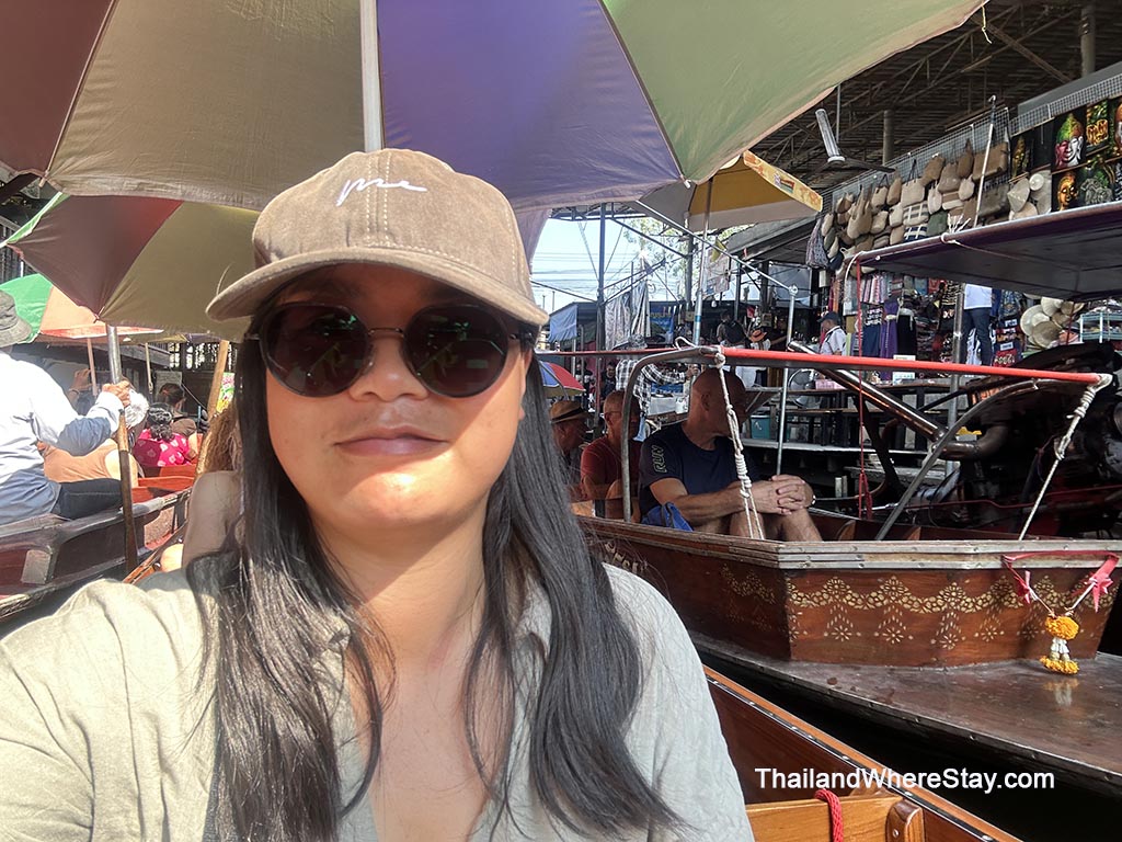 me at Damnoen Saduak Floating Market