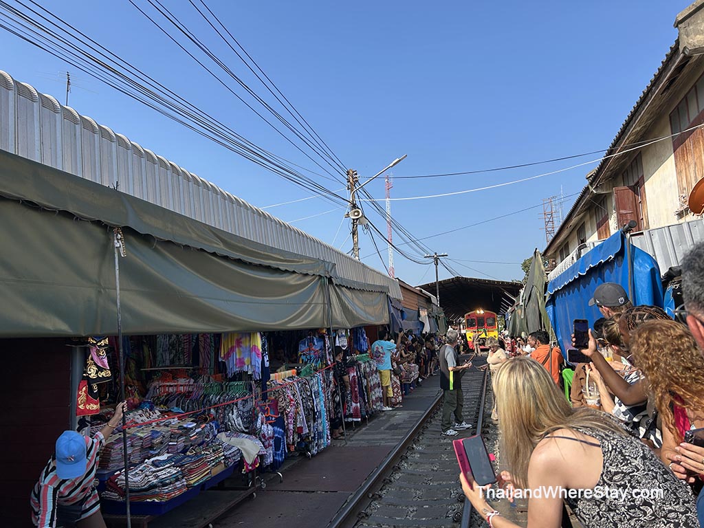 waiting for train arrive