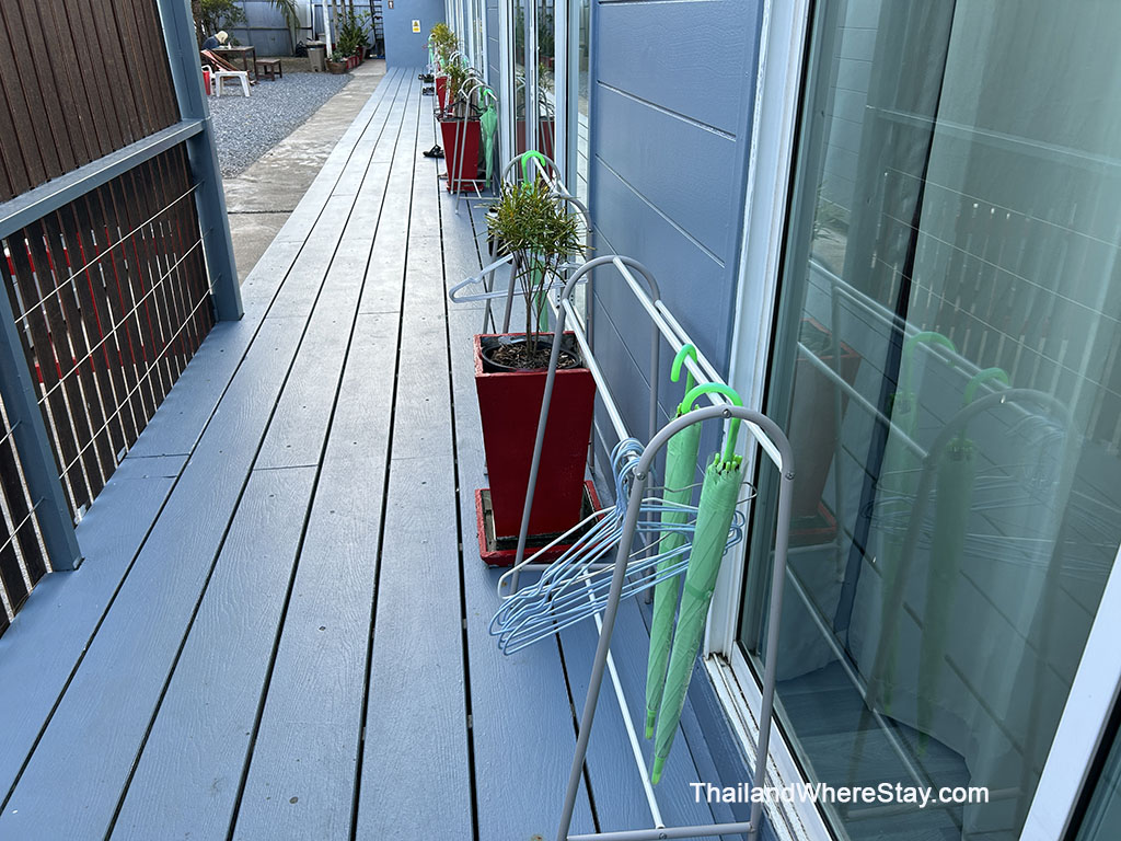 OUtside deck at my room