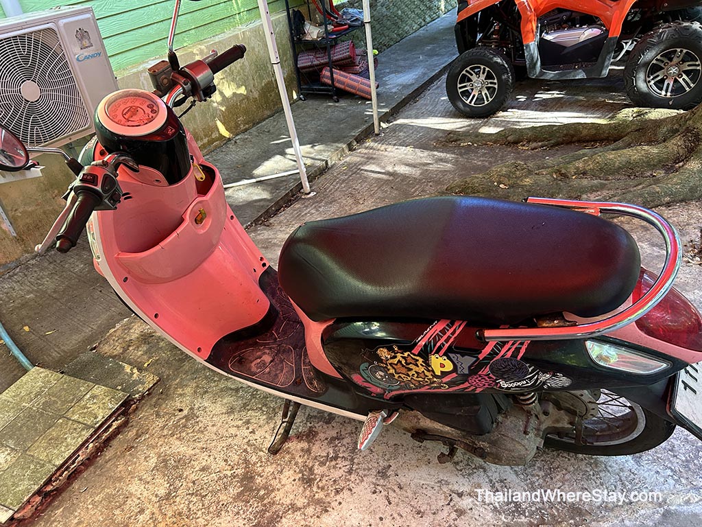 My scooter on Koh Kut