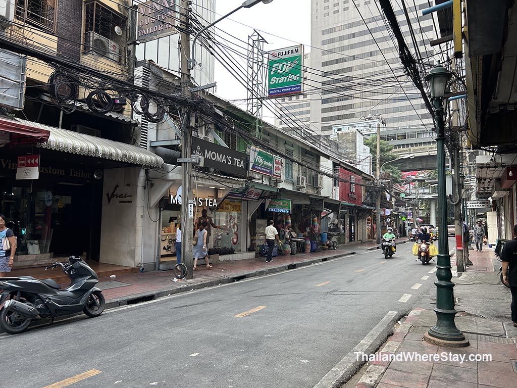 street outside Cube Hostel