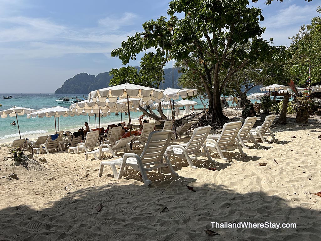Sunbeds on Long Beach