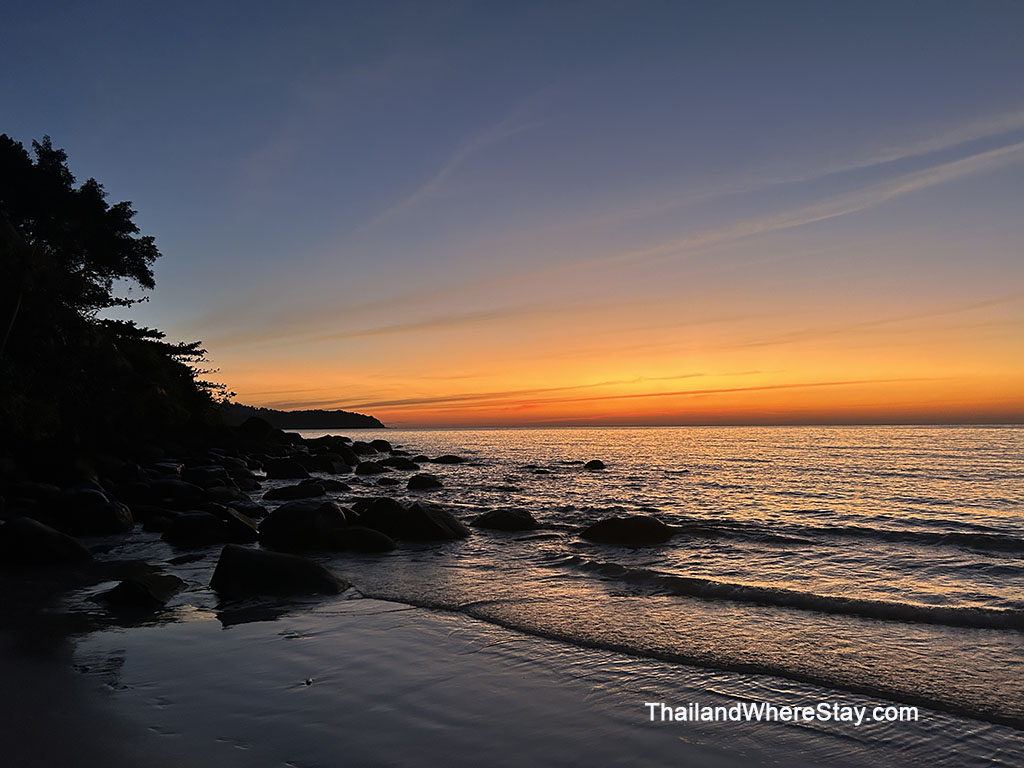 Sunset on Klong Chao Beach Ko Kut