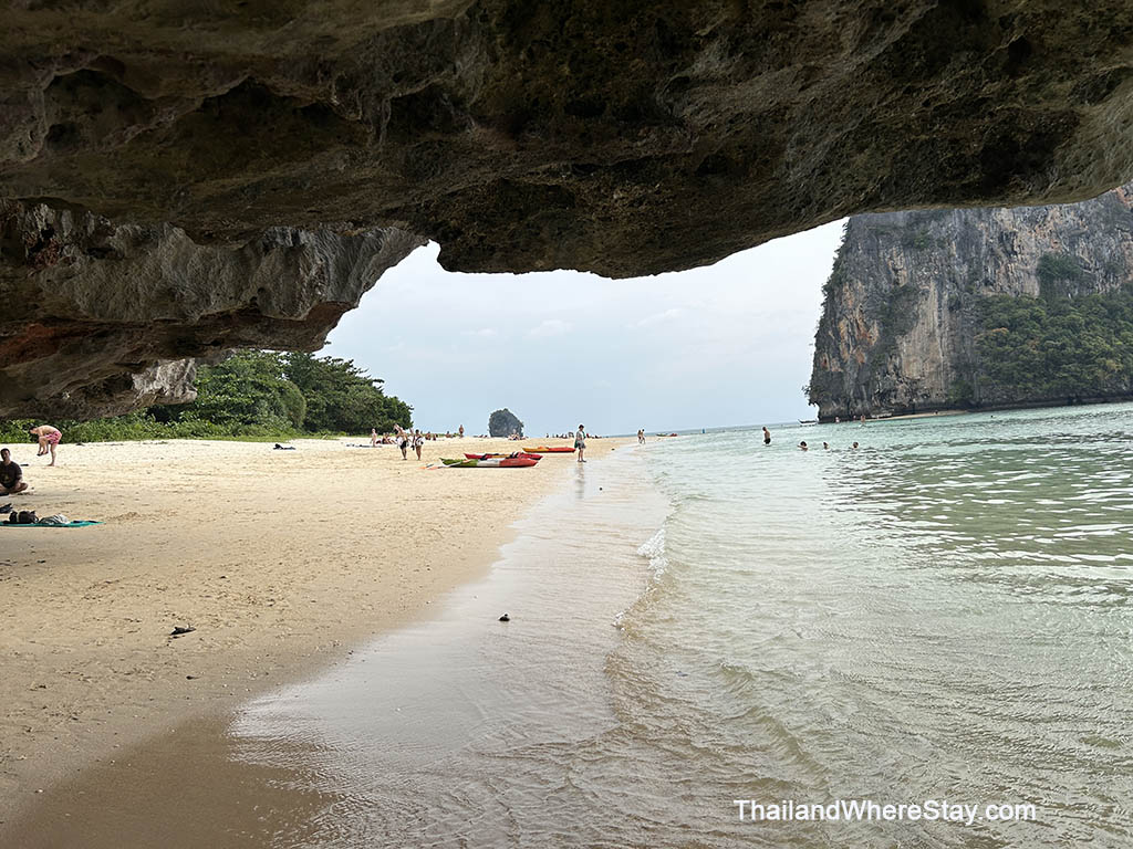 Quiet part of Phra Nang Beach