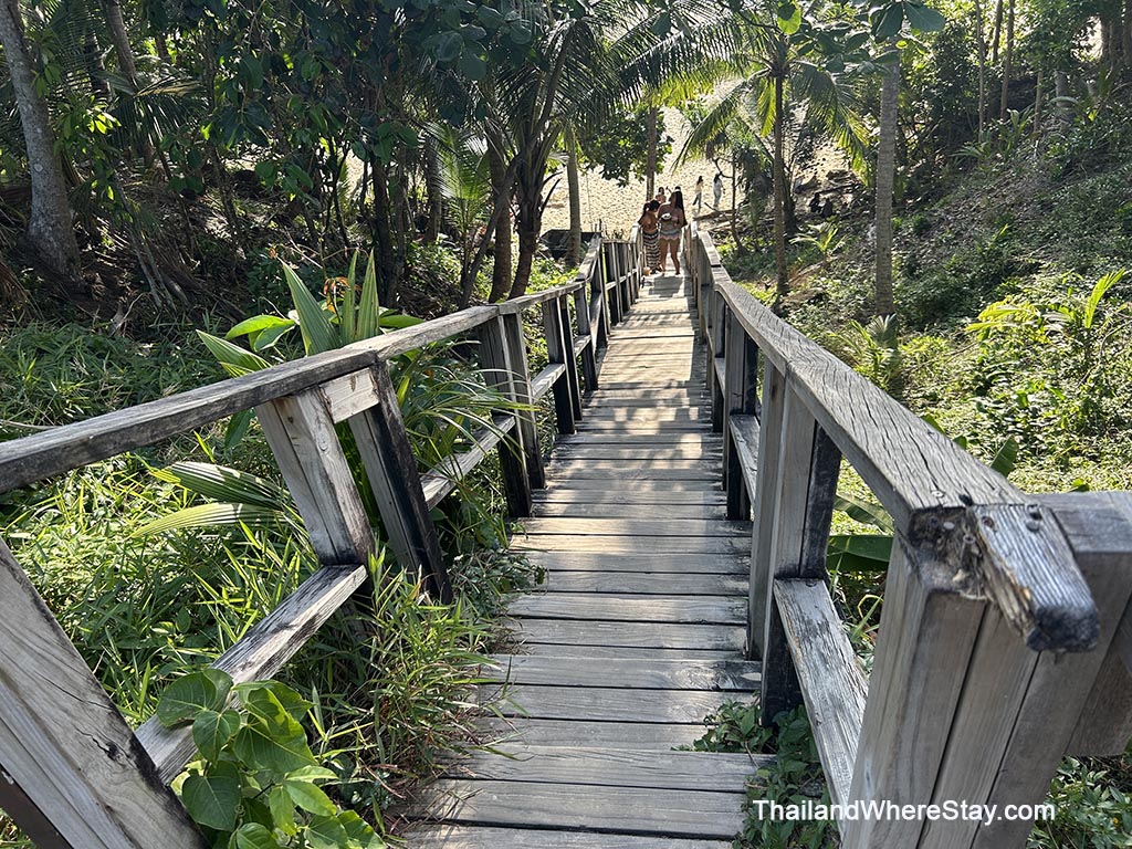 Wooden Stair to Nai Thon Beach