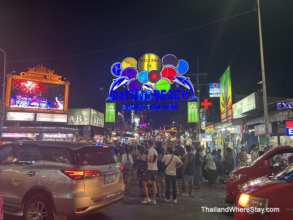 Bangla Street Patong at night