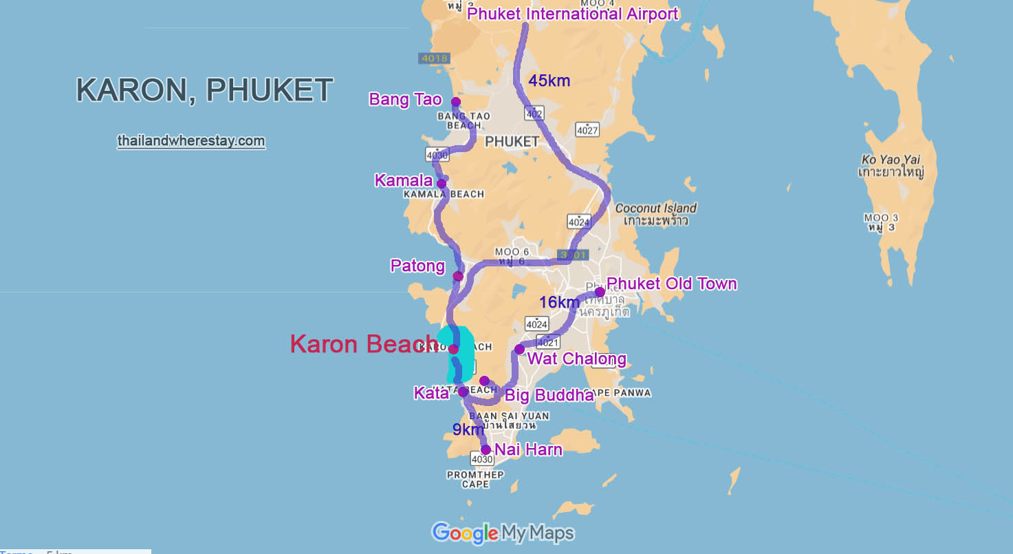Karon location on map