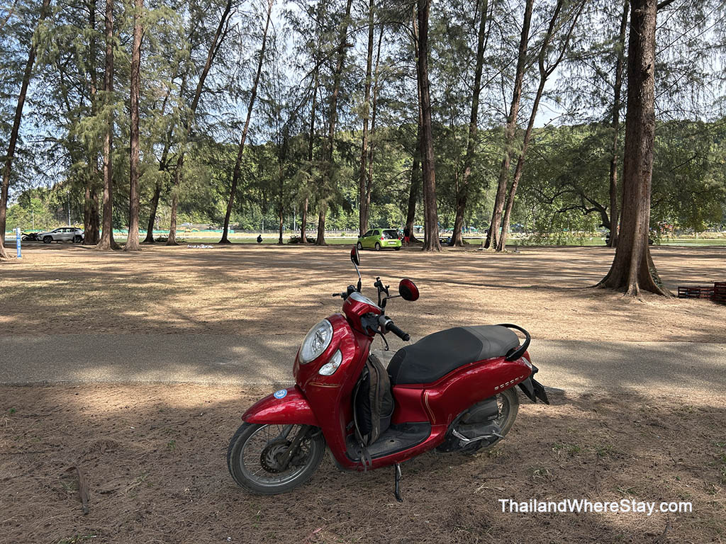 My scooter in Nai Harn