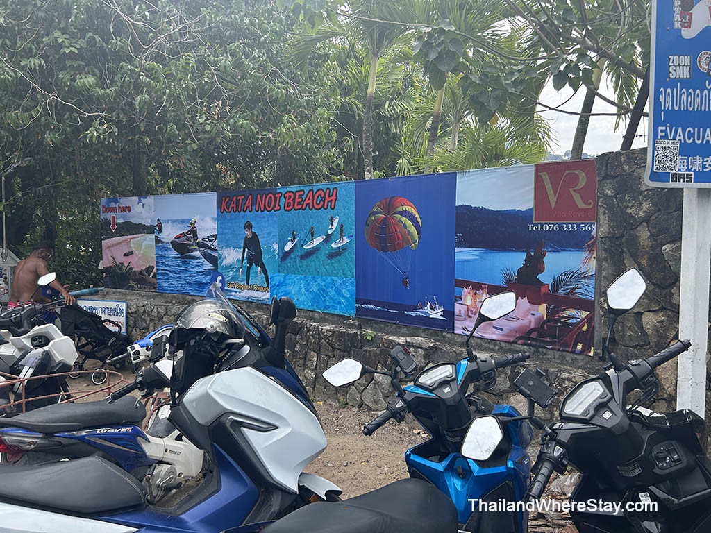 scooter at Kata Noi Beach