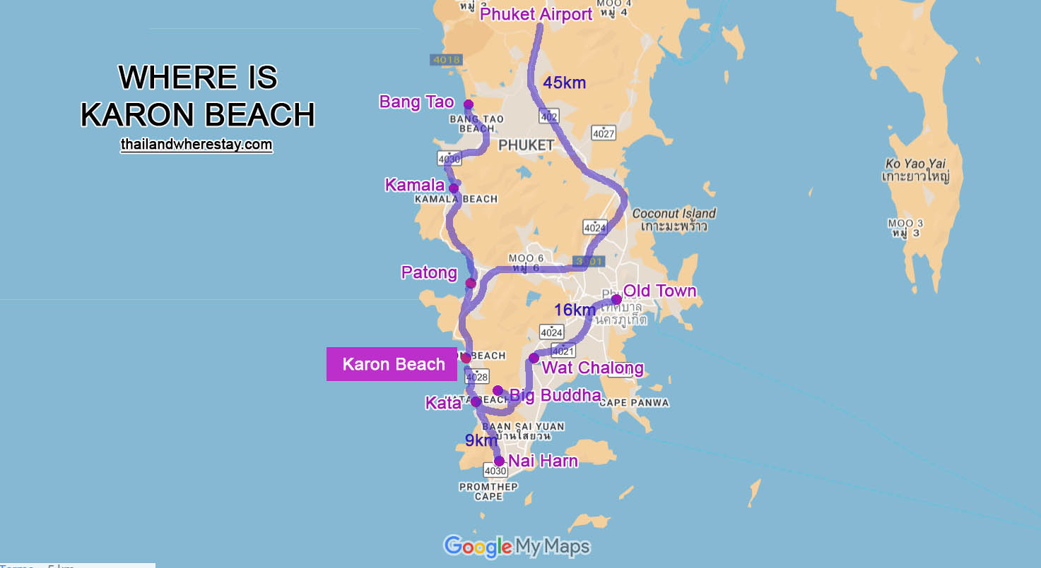 Where is Karon Beach
