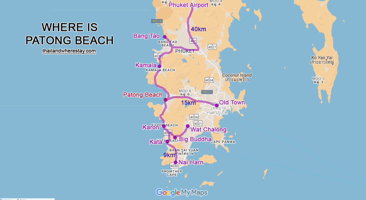 Where is Patong on map