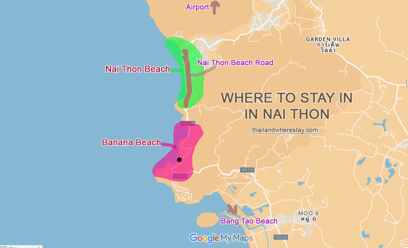 Where to stay in Nai Thon on map