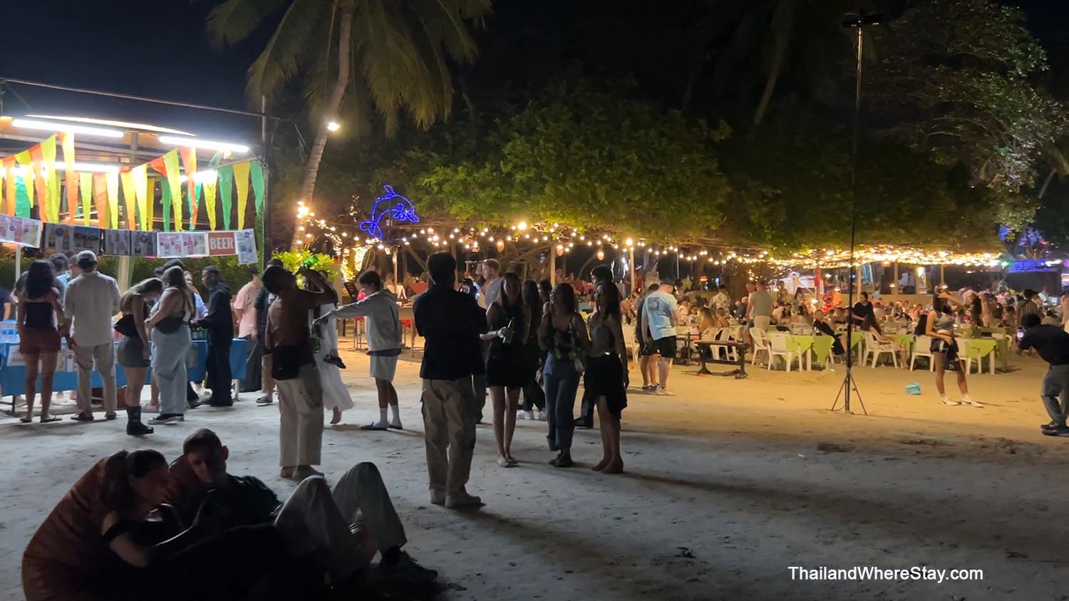 Chaweng Beach at night