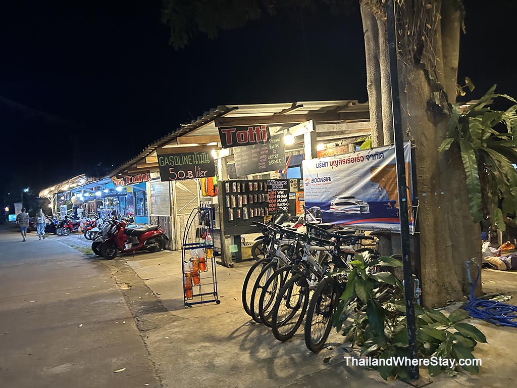 Shops on koh Mak
