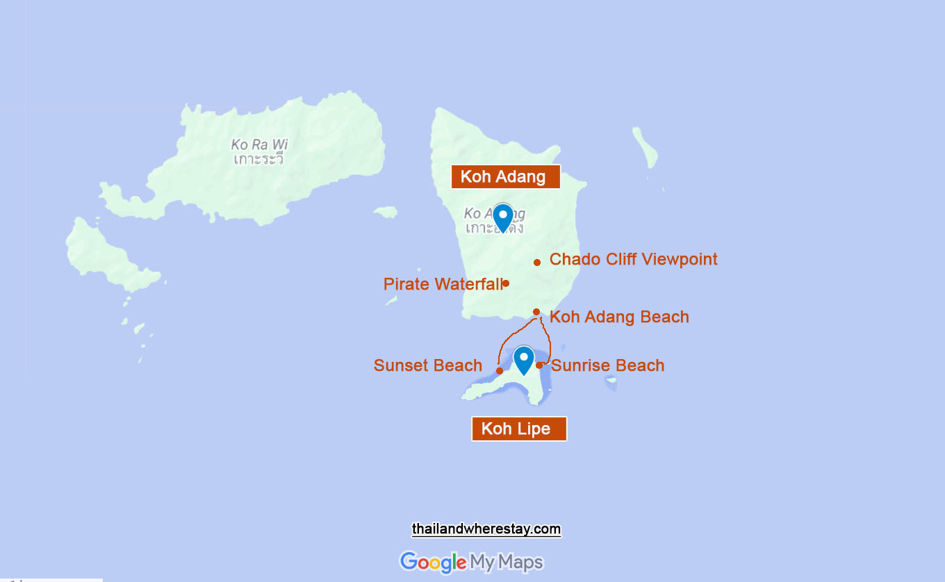 Ko Adang on map