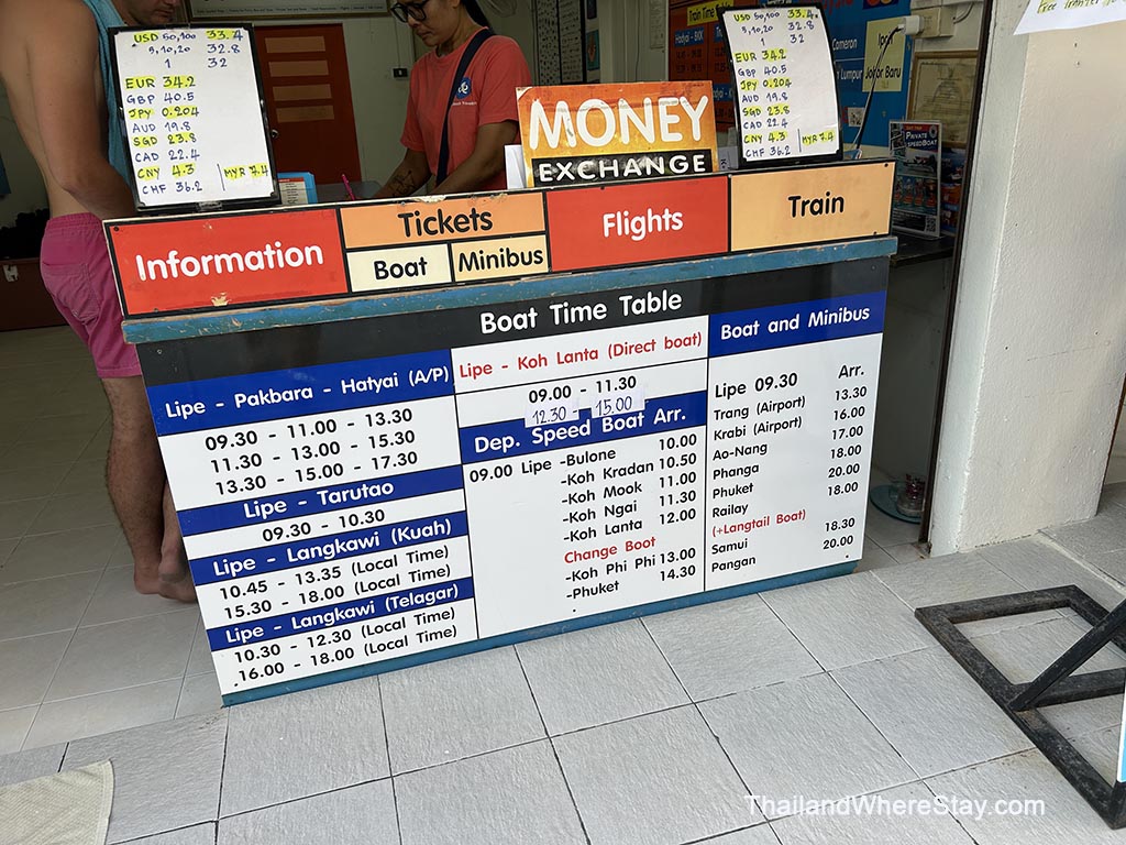 Tour agencies walking street