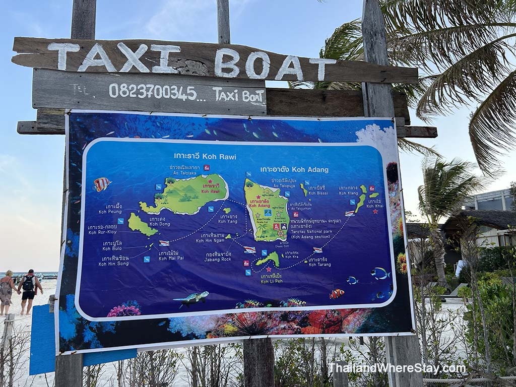 Boat taxi Sunrise Beach