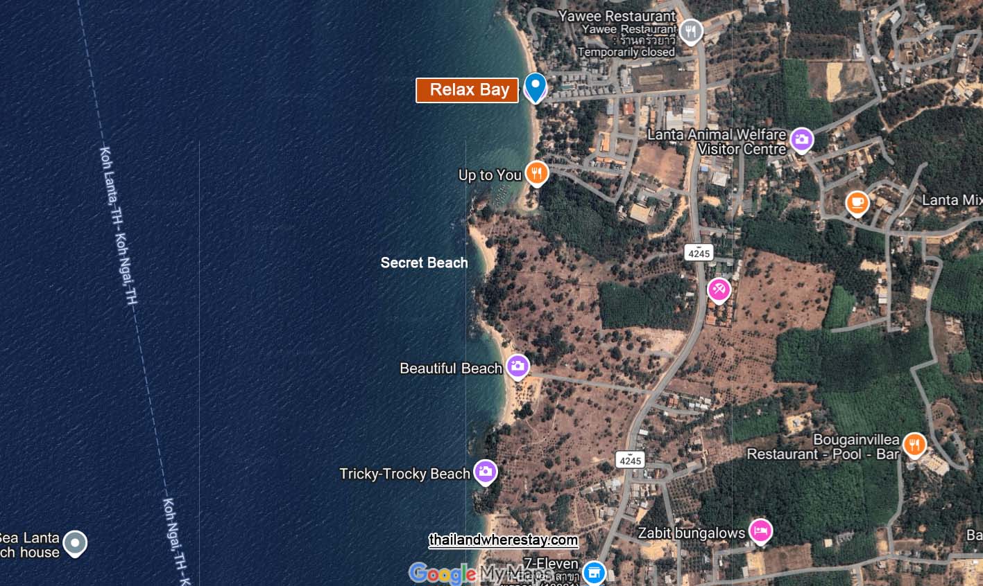 Secret Beach and Beautiful Beach south of Relax Bay