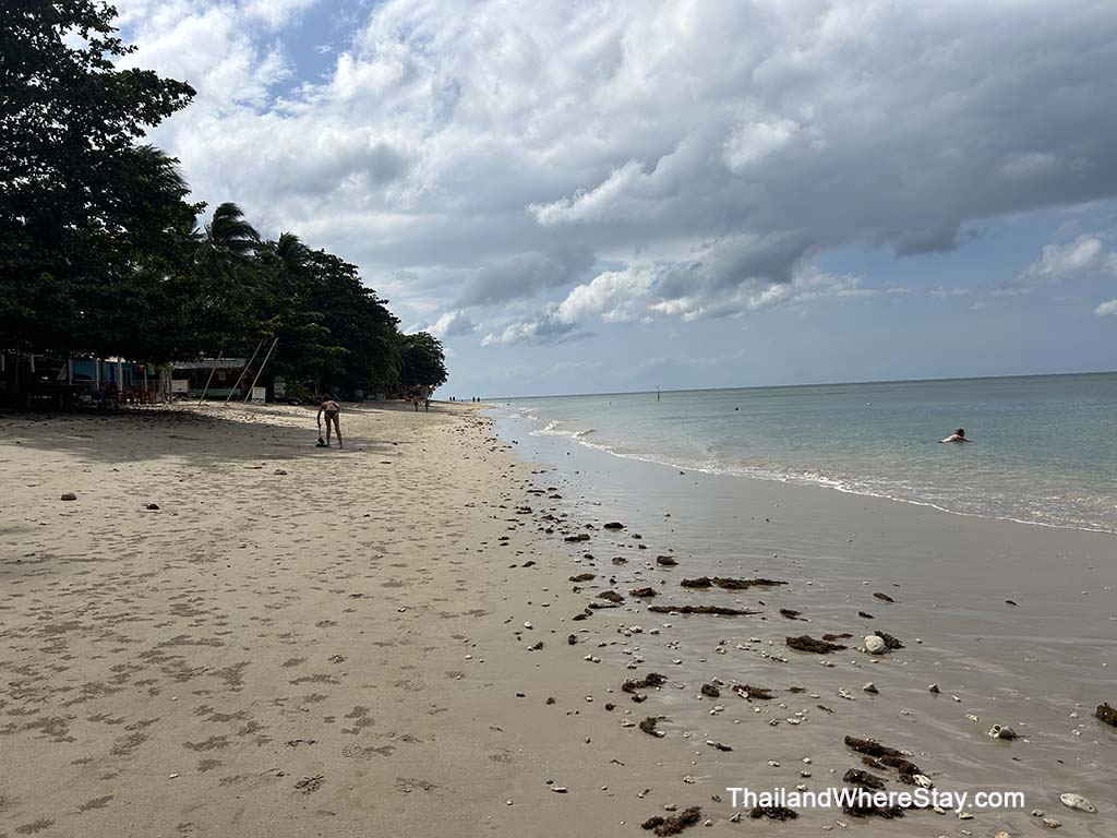 swimming at Klong Khong Beach